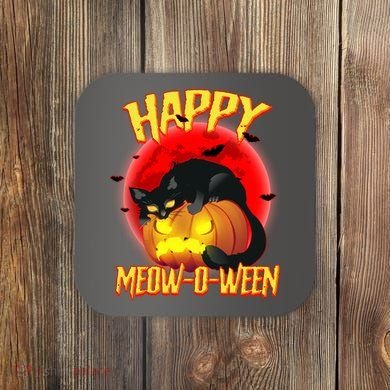 Happy Meow-O-Ween Coaster