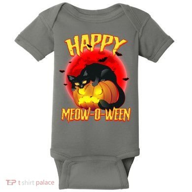 Happy Meow-O-Ween Baby Bodysuit
