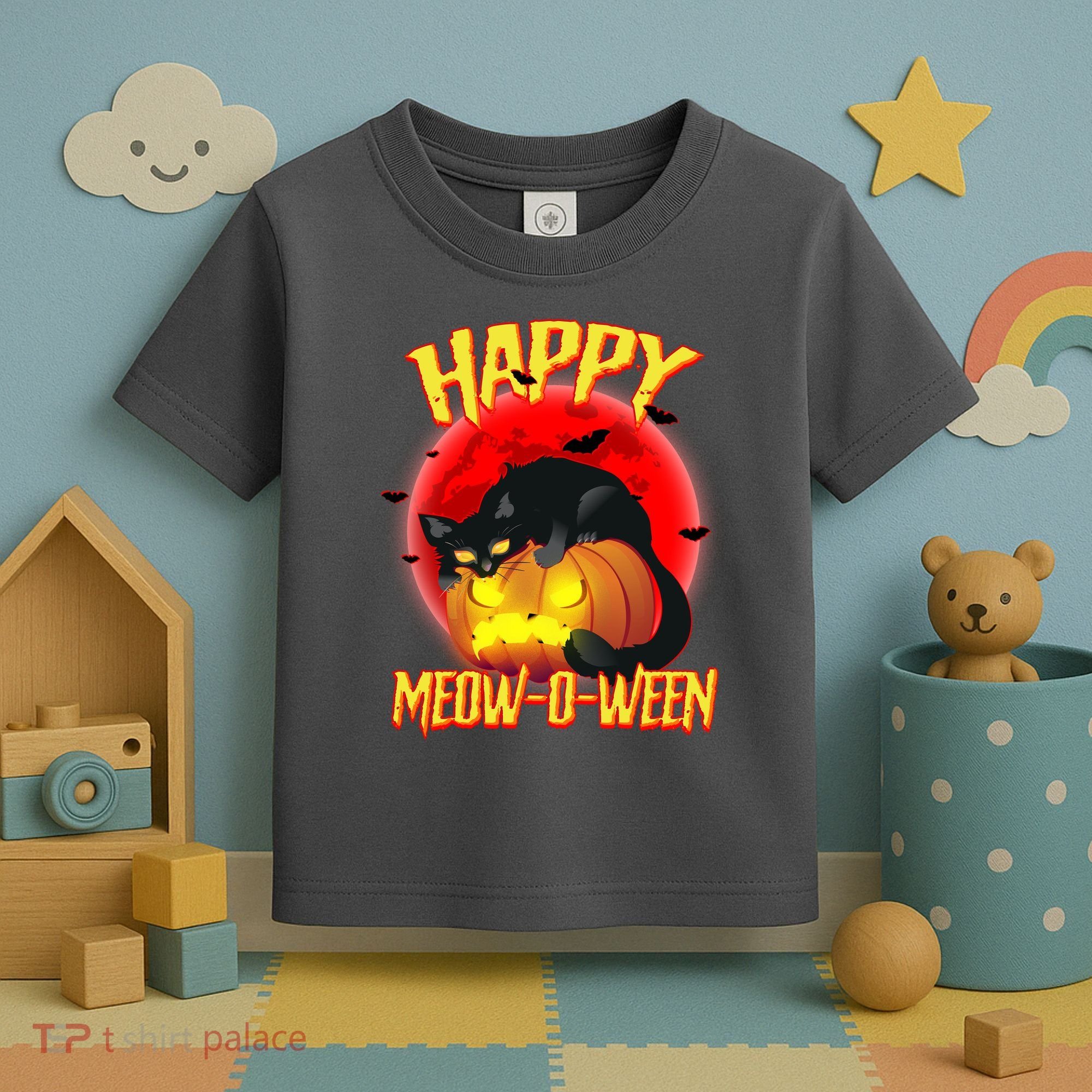 Happy Meow-O-Ween Toddler T-Shirt