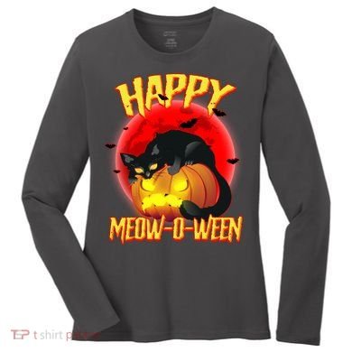 Happy Meow-O-Ween Women's Long Sleeve Shirt