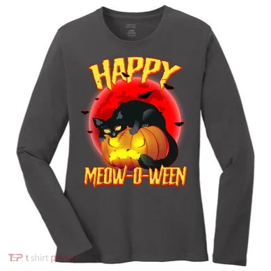 Happy Meow-O-Ween Women's Long Sleeve Shirt
