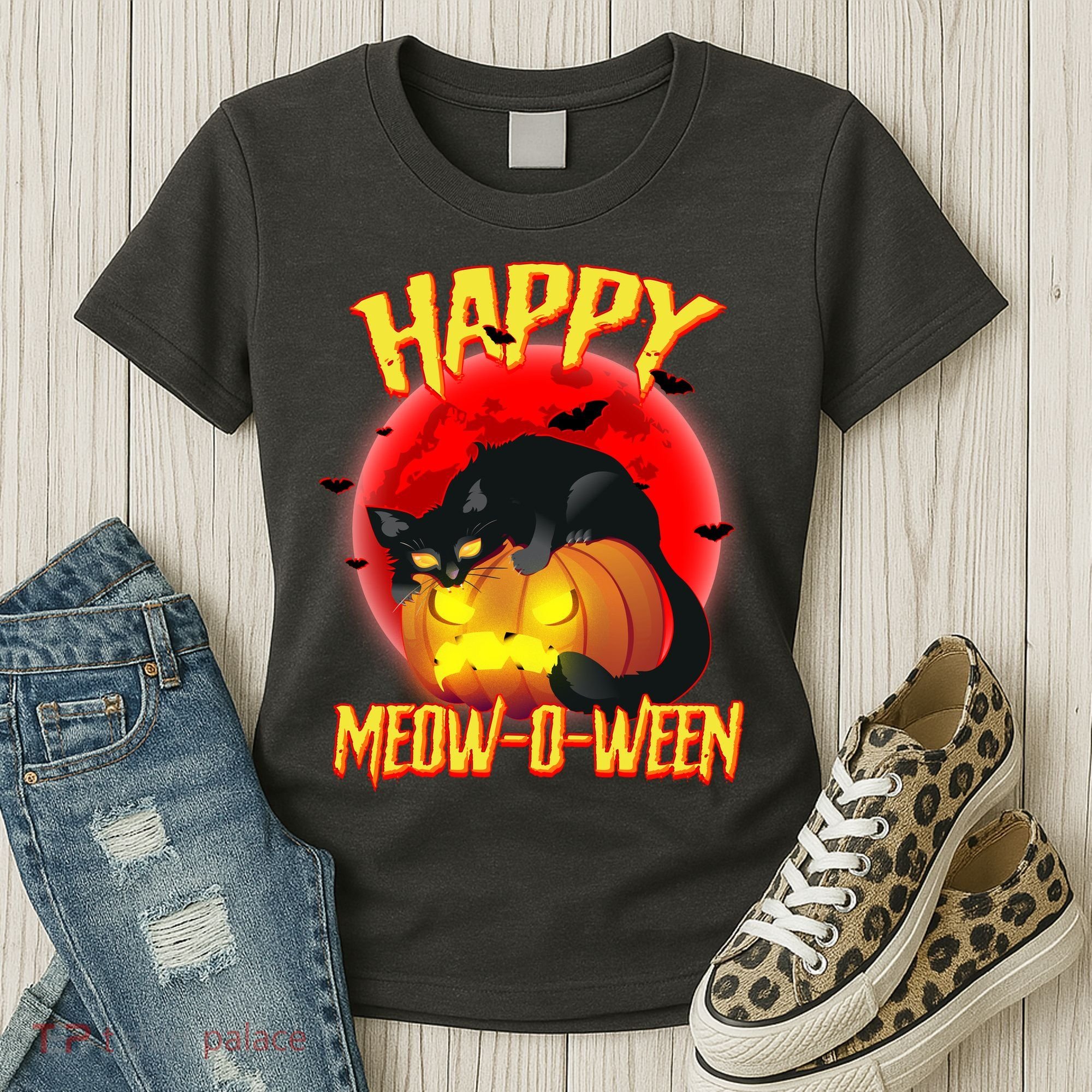 Happy Meow-O-Ween Women's T-Shirt