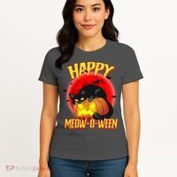 Happy Meow-O-Ween Women's T-Shirt thumb 4