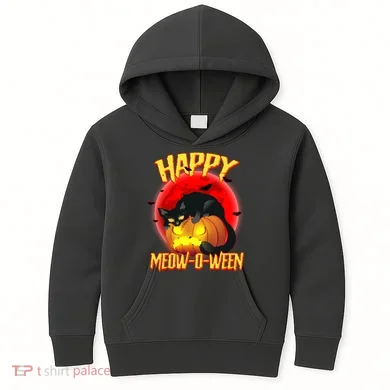 Happy Meow-O-Ween Kids Hoodie