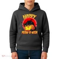 Happy Meow-O-Ween Kids Hoodie thumb 4