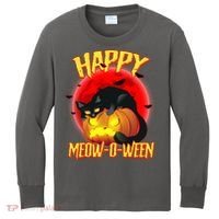 Happy Meow-O-Ween Kids Long Sleeve Shirt thumb 0