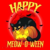Happy Meow-O-Ween Santa Hat thumb 1