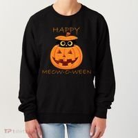 Happy Meow-O-Ween Halloween Women's Sweatshirt thumb 0