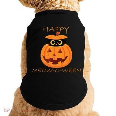 Happy Meow-O-Ween Halloween Doggie Tank