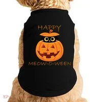 Happy Meow-O-Ween Halloween Doggie Tank thumb 0