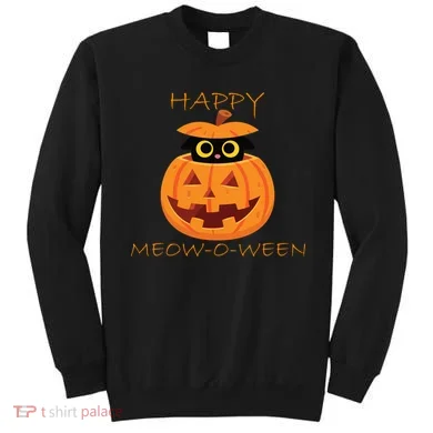 Happy Meow-O-Ween Halloween Sweatshirt