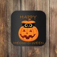 Happy Meow-O-Ween Halloween Coaster thumb 0