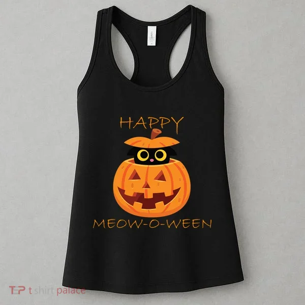 Happy Meow-O-Ween Halloween Women's Tank Top