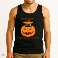 Happy Meow-O-Ween Halloween Tank Top thumb 3