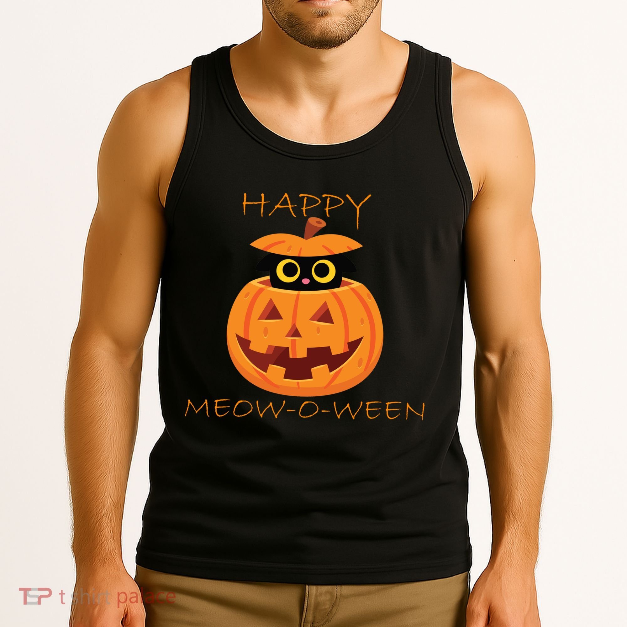 Happy Meow-O-Ween Halloween Tank Top