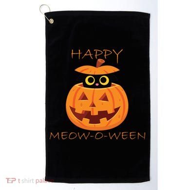 Happy Meow-O-Ween Halloween Golf Towel