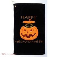Happy Meow-O-Ween Halloween Golf Towel thumb 0