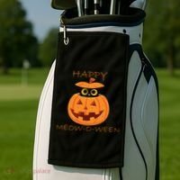 Happy Meow-O-Ween Halloween Golf Towel thumb 2