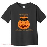 Happy Meow-O-Ween Halloween Toddler T-Shirt thumb 0