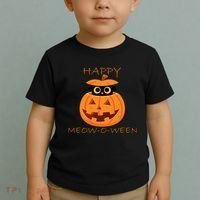 Happy Meow-O-Ween Halloween Toddler T-Shirt thumb 2