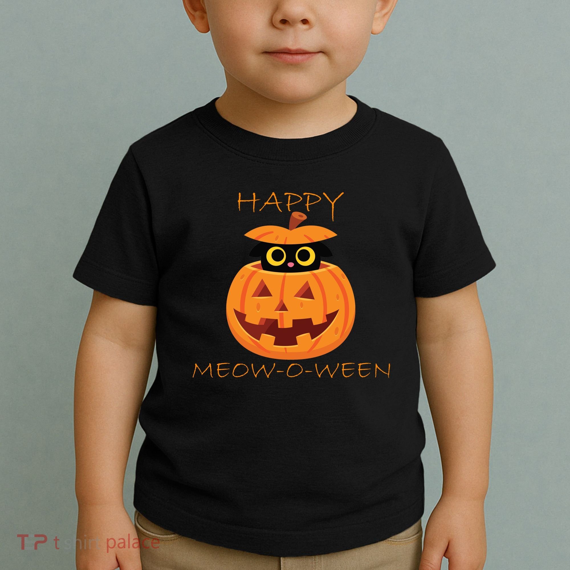 Happy Meow-O-Ween Halloween Toddler T-Shirt