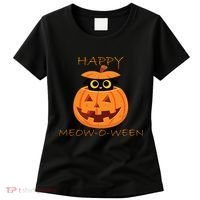 Happy Meow-O-Ween Halloween Women's T-Shirt thumb 0