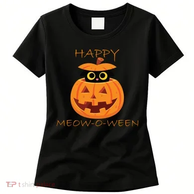 Happy Meow-O-Ween Halloween Women's T-Shirt