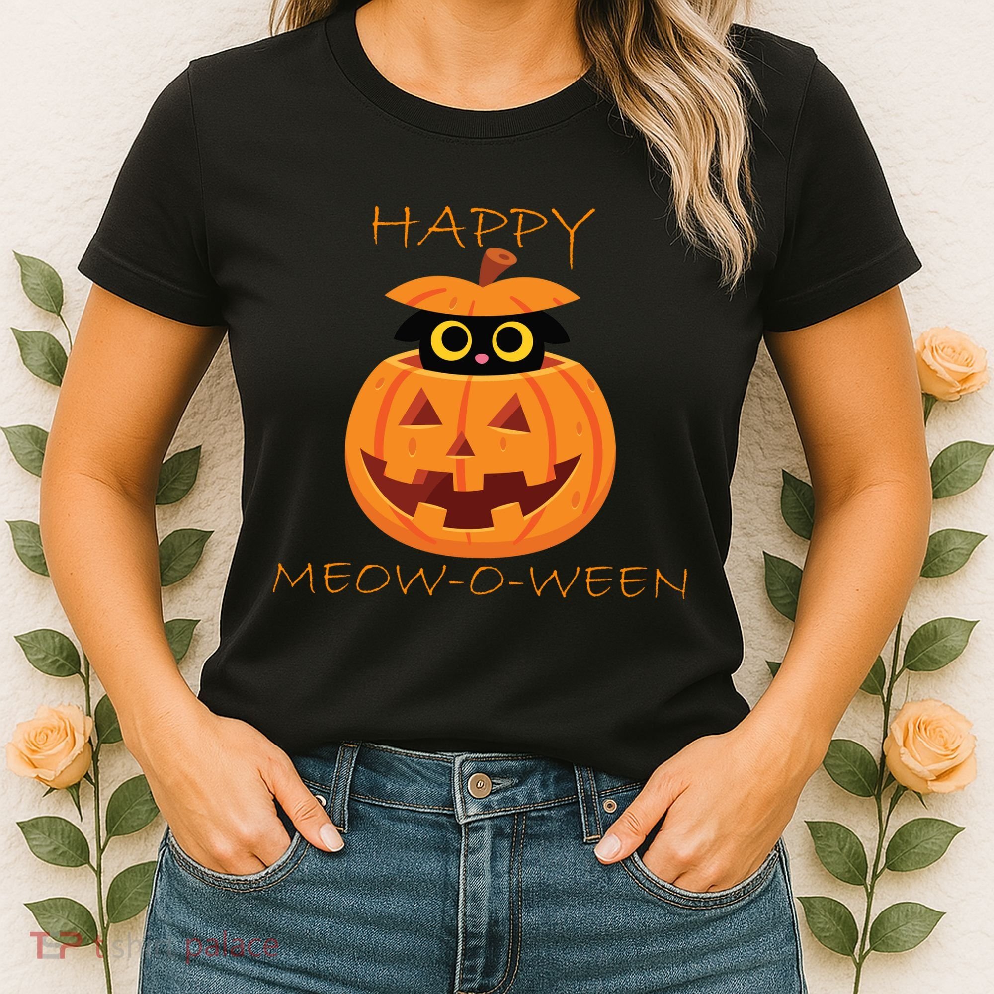 Happy Meow-O-Ween Halloween Women's T-Shirt