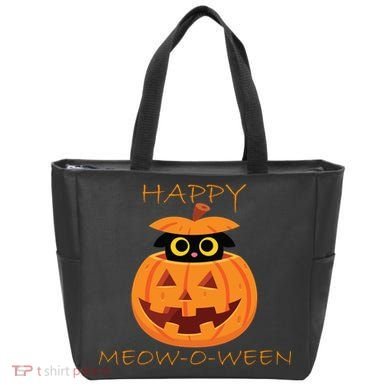 Happy Meow-O-Ween Halloween Tote Bag