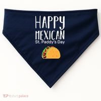 Happy Mexican St. Paddy's Day USA-Made Doggie Bandana thumb 0