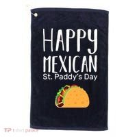 Happy Mexican St. Paddy's Day Golf Towel thumb 0