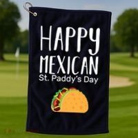 Happy Mexican St. Paddy's Day Golf Towel thumb 1