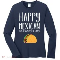 Happy Mexican St. Paddy's Day Women's Long Sleeve Shirt thumb 0