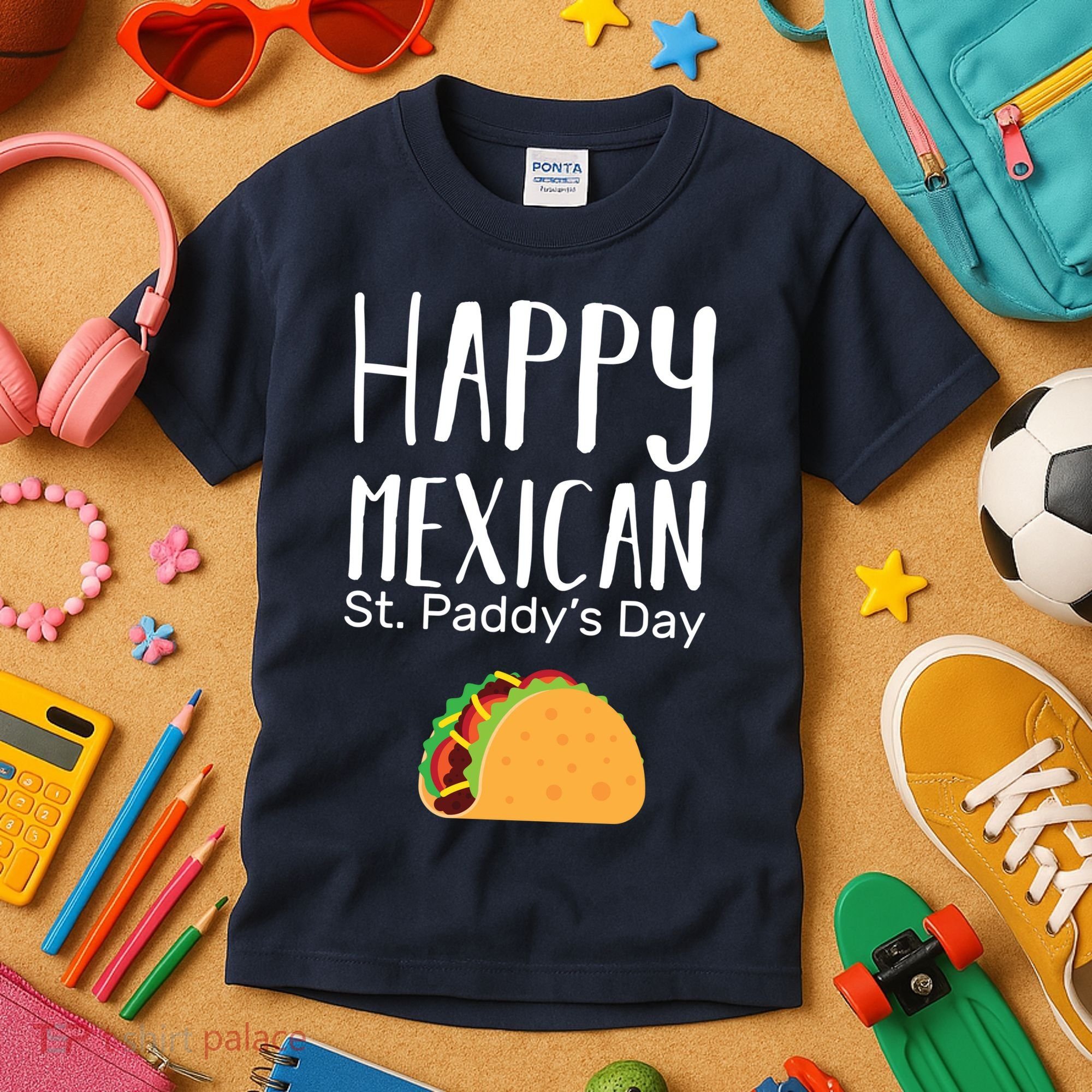 Happy Mexican St. Paddy's Day Kids T-Shirt