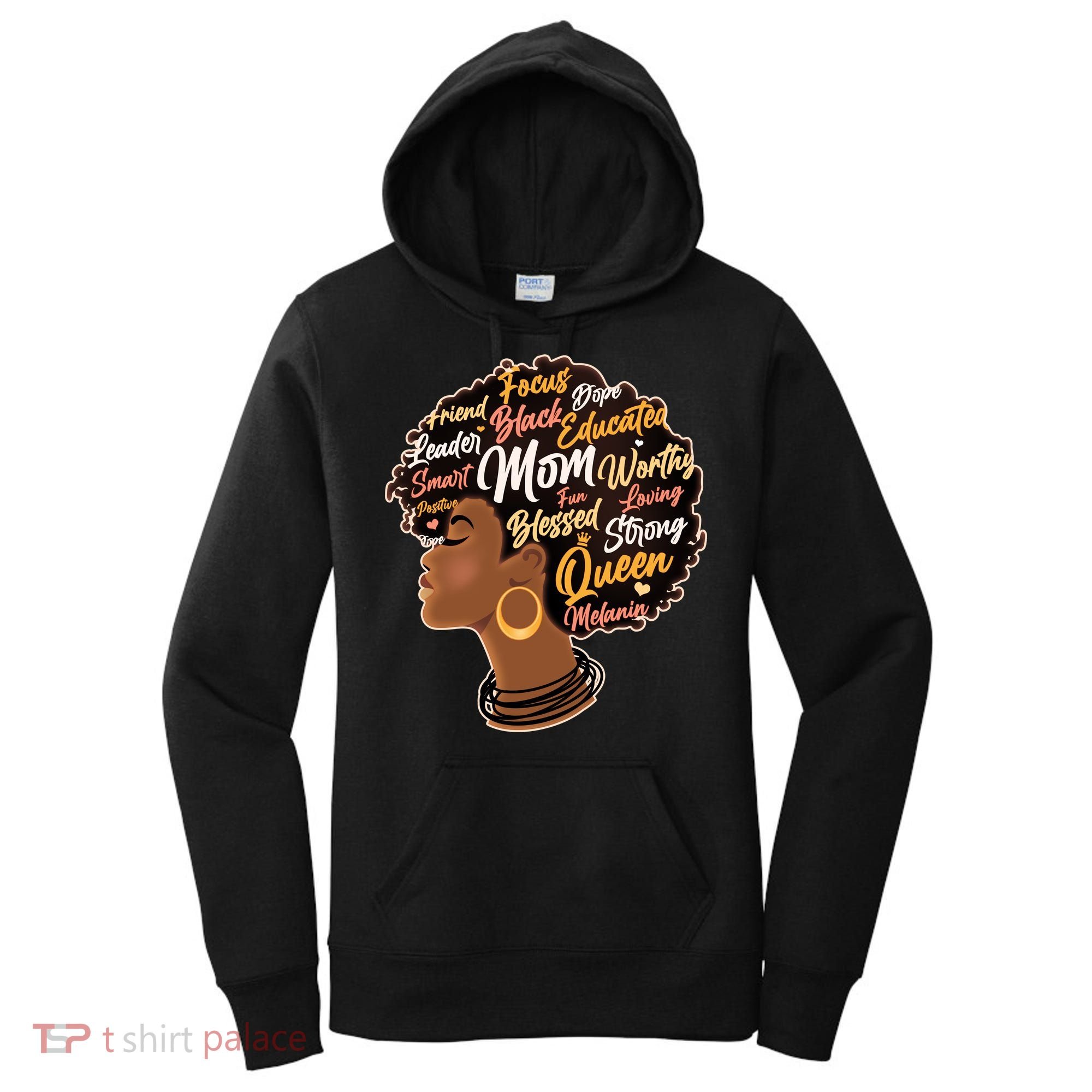Happy Mother’s Day Mom Queen African American Women's Hoodie