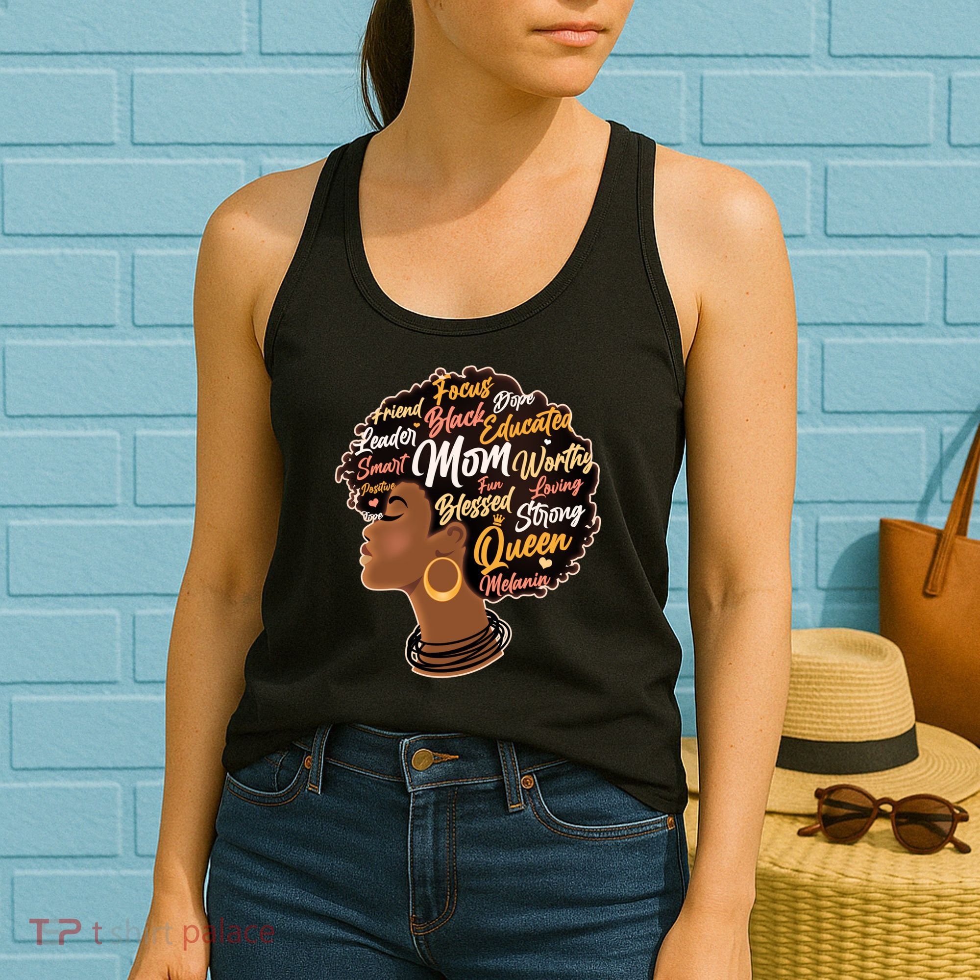 Happy Mother’s Day Mom Queen African American Women's Tank Top