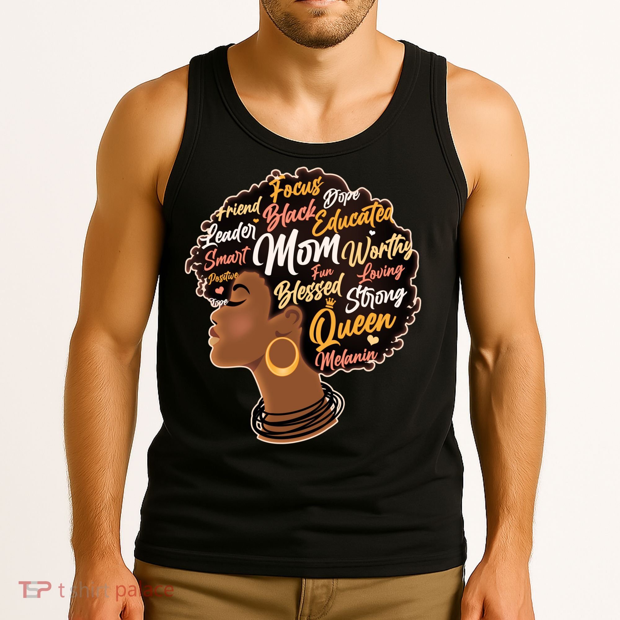 Happy Mother’s Day Mom Queen African American Tank Top