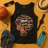 Happy Mother’s Day Mom Queen African American Tank Top thumb 4
