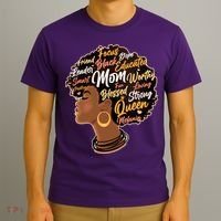 Happy Mother’s Day Mom Queen African American T-Shirt thumb 3