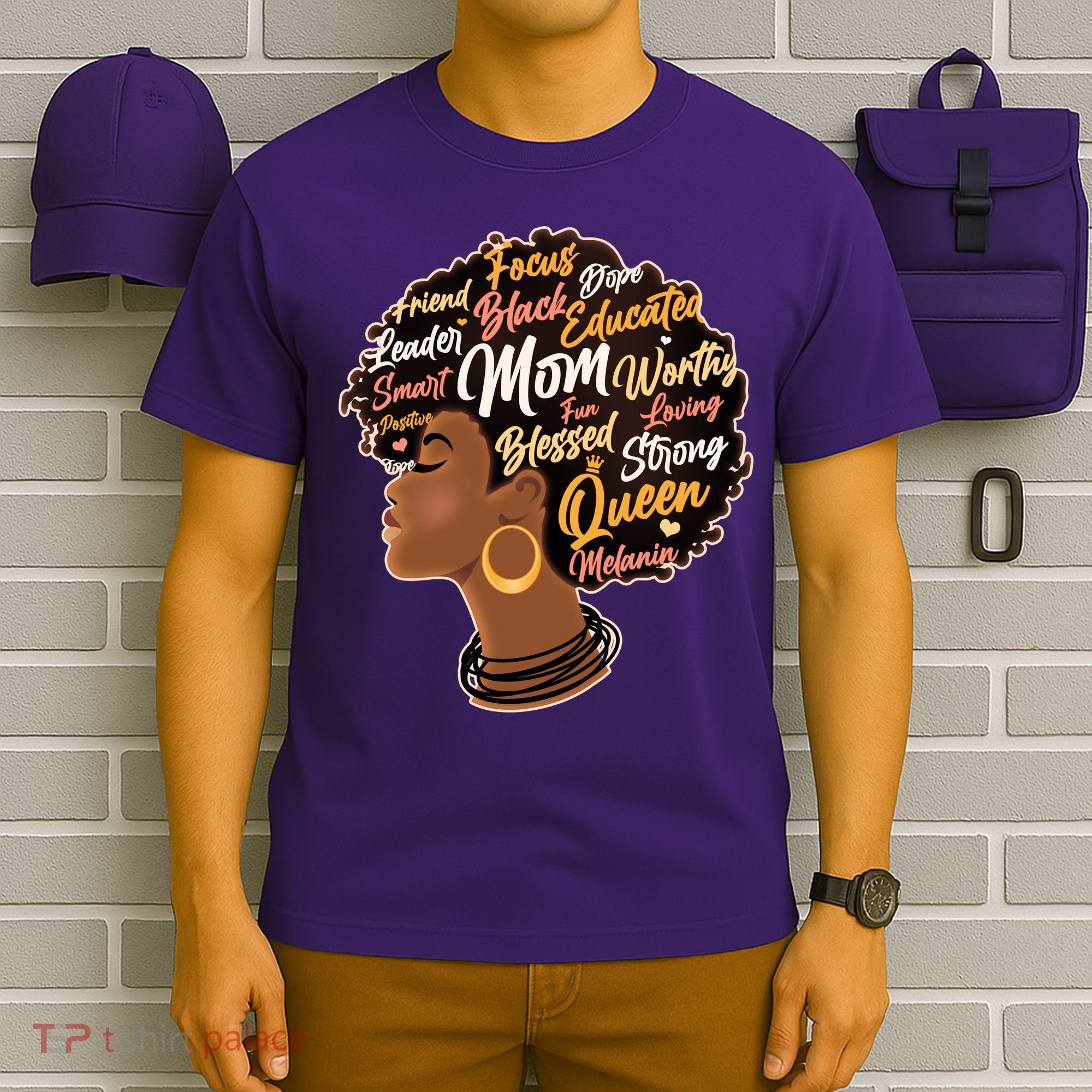 Happy Mother’s Day Mom Queen African American T-Shirt