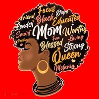 Happy Mother’s Day Mom Queen African American Santa Hat thumb 1