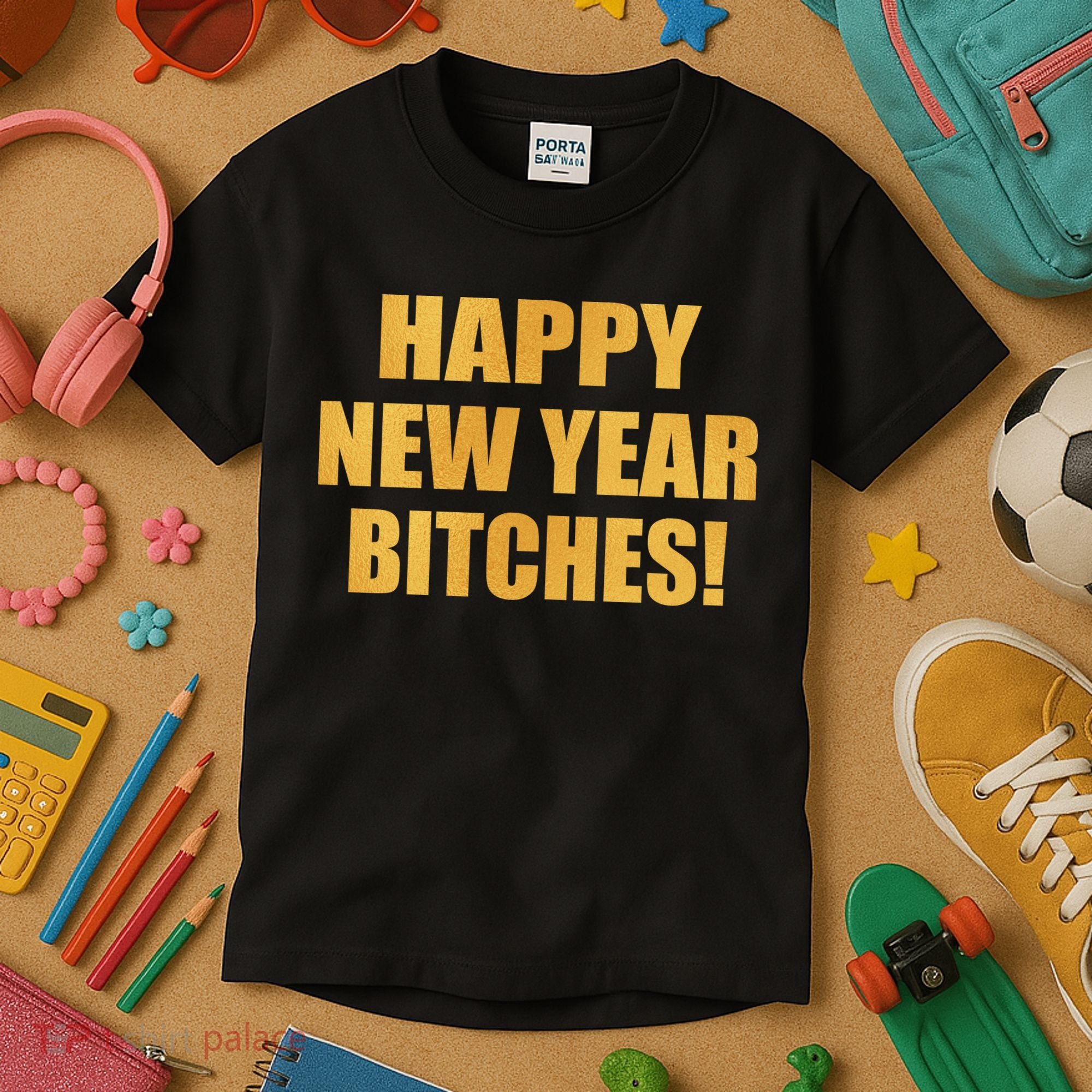 Happy New Year Bitches Kids T-Shirt