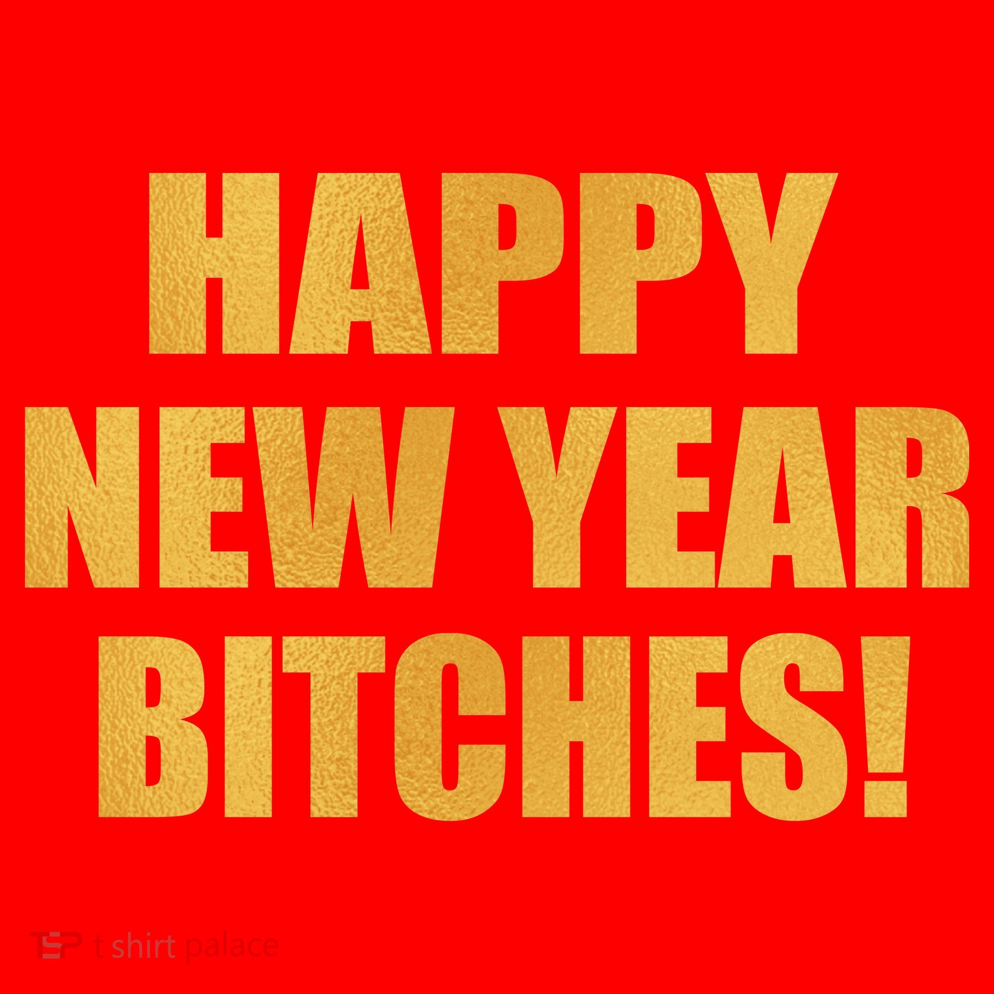 Happy New Year Bitches Santa Hat