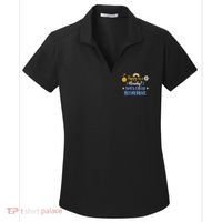 Happy On A Monday That's Called Retirement Women's Dry Zone Grid Polo thumb 0