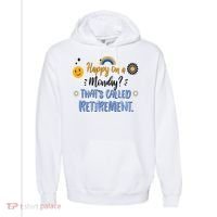 Happy On A Monday That's Called Retirement Comfort Colors Garment-Dyed Hooded Sweatshirt thumb 0
