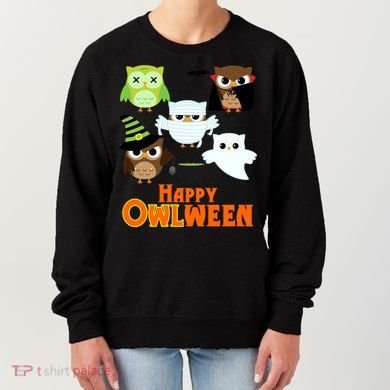 Happy OWLween Halloween Cute Women's Sweatshirt
