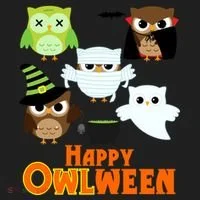 Happy OWLween Halloween Cute Women's Sweatshirt thumb 2