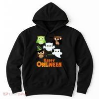 Happy OWLween Halloween Cute Hoodie thumb 0