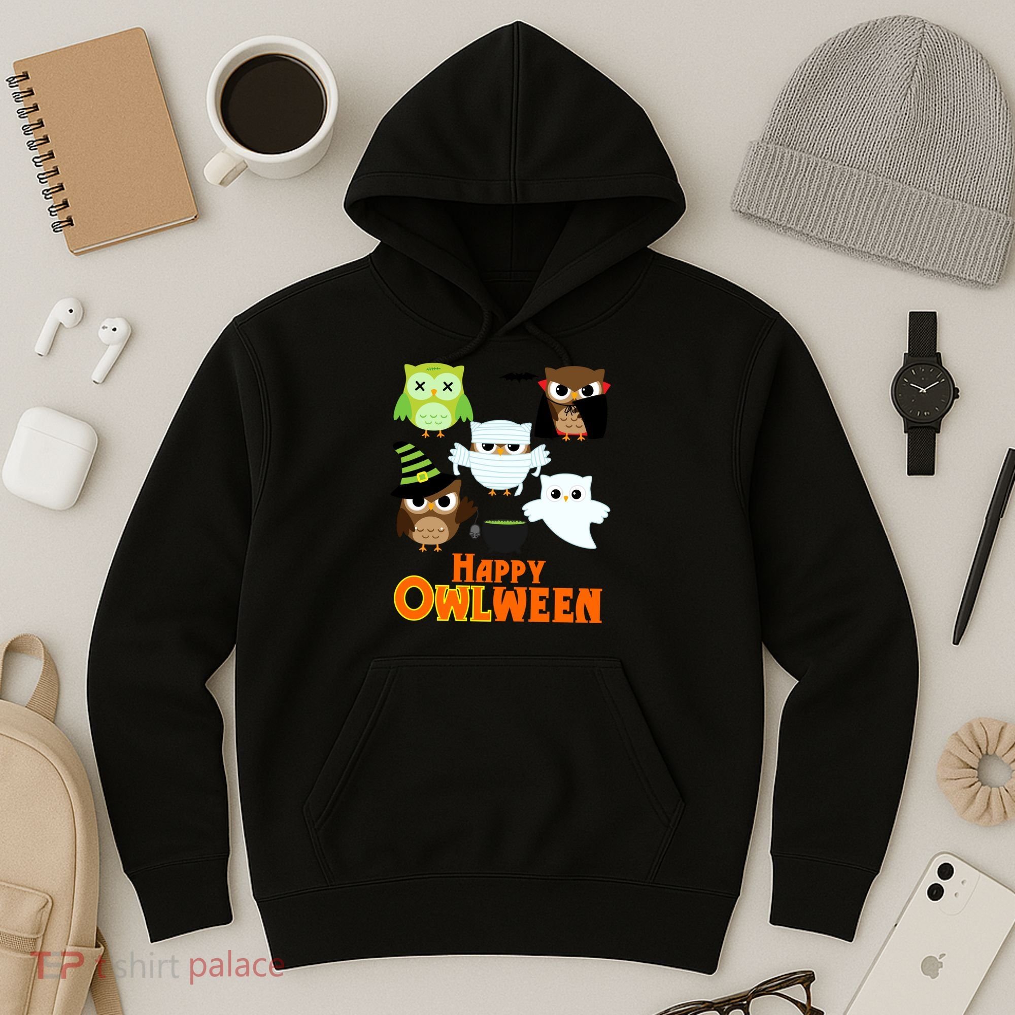 Happy OWLween Halloween Cute Hoodie