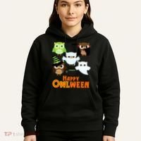Happy OWLween Halloween Cute Hoodie thumb 5